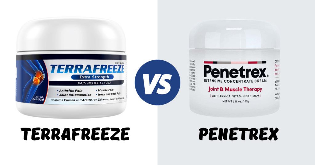 penetrex vs terrafreeze pain relief cream